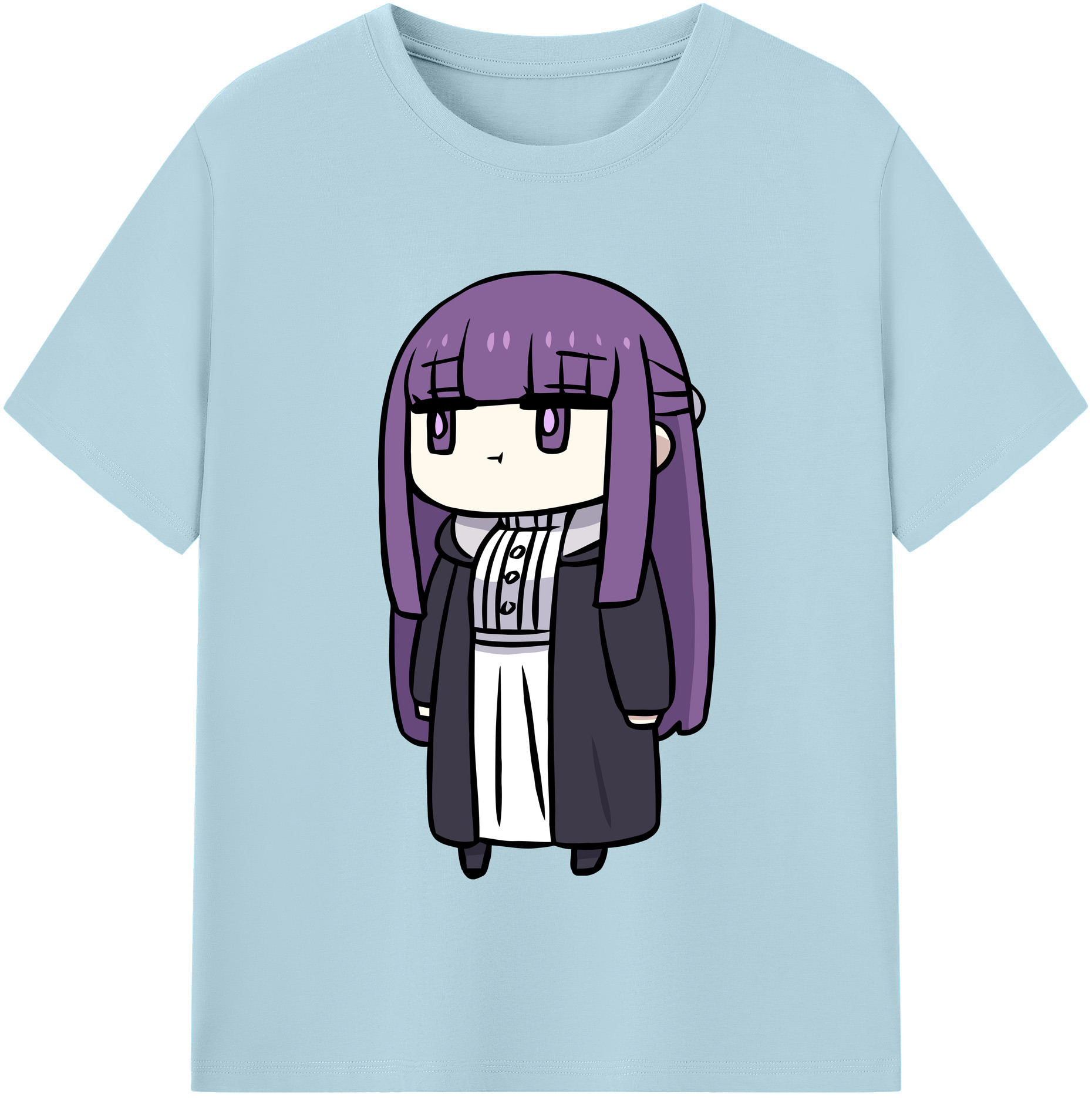 （画像用） 葬送のフリーレン Frieren 綿100％半袖Tシャツ（フロントプリント）
